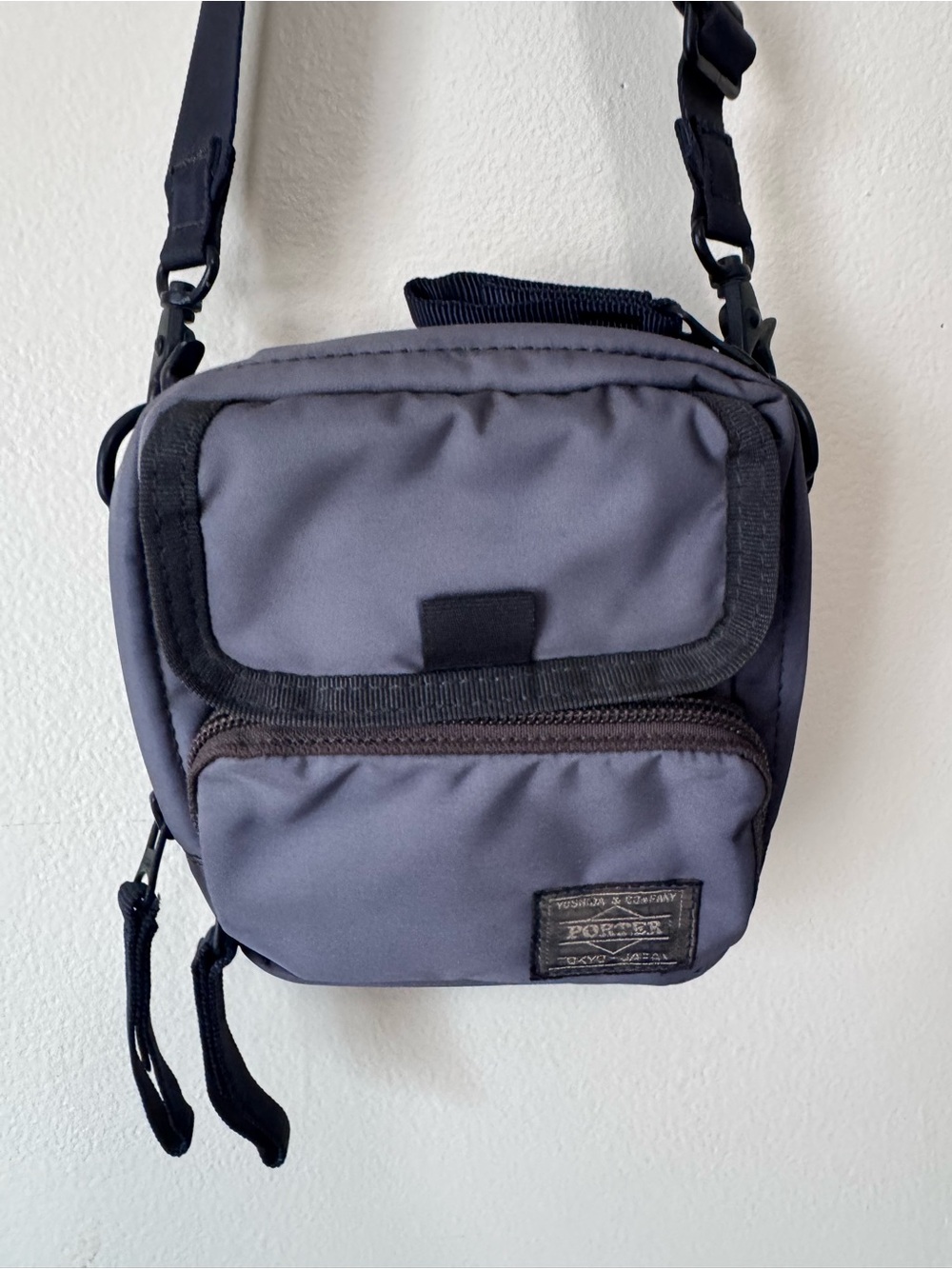 Porter Yoshida Drive Tanker Multi Pouch Black Grey Shoulder Bag